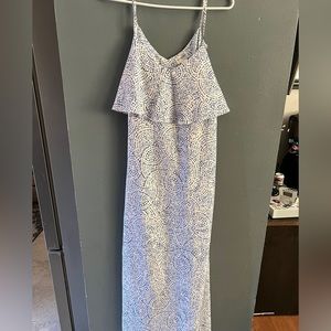 Motherhood Maternity Blue Patterned Maxi Dress